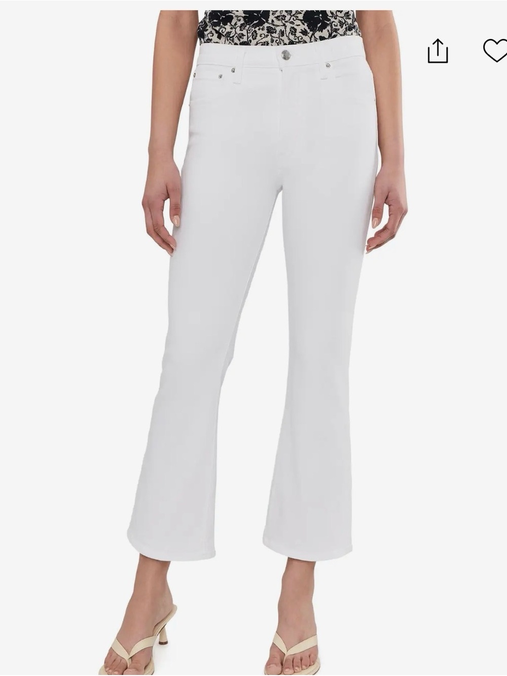 Madewell The Stretch Flare Crop Jean 24 NWT